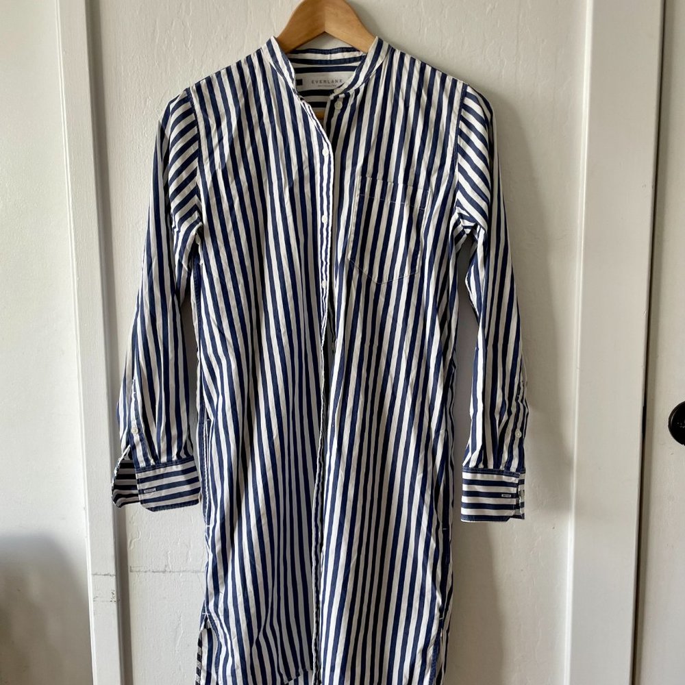 Striped Shirt Dress